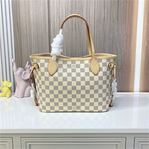 L.V Neverful PM Damier Azur Inside Pink N41606