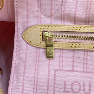 L.V Neverful PM Damier Azur Inside Pink N41606