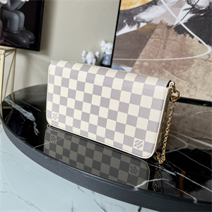 L.V  Felicie Pochette Damier Azur Chain N63106