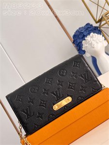 L.V Wallet On Chain LiLy Monogram Emprenite Black M83233