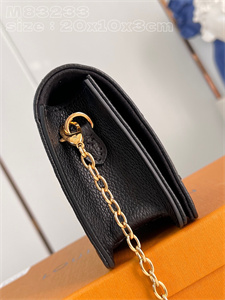 L.V Wallet On Chain LiLy Monogram Emprenite Black M83233
