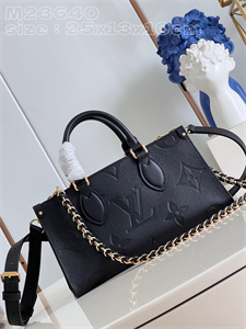 L.V ONTHEGO East West Monogram Empreinte Black M23640