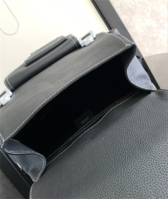 Di.or Maxi Gallop  Backpack Grained Calfskin Black