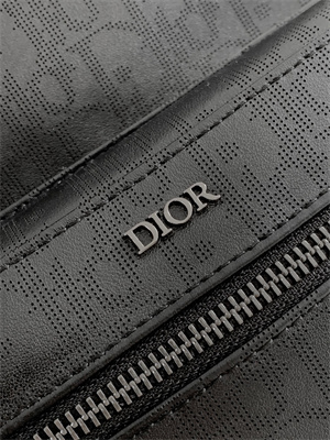 Dior Backpack Black Oblique Calfskin
