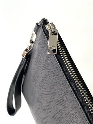 Di.or Pouch  Black Oblique Galary Calfskin