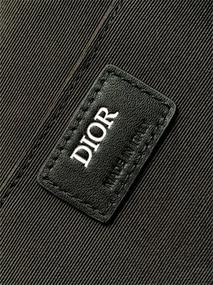 Di.or Lingot Briefcase Black CD diamond Canvas And Smooth Calfskin