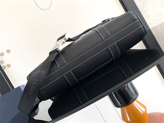 Di.or Lingot Briefcase Black Grained Calfskin