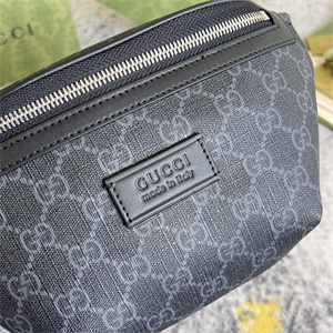 Gu.cci GG Canvas Belt Bag Black 675181