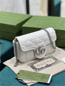 Gu.cci GG Marmont  Mini Bag White 476433