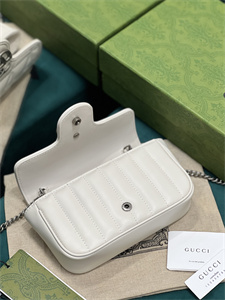 Gu.cci GG Marmont  Mini Bag White 476433