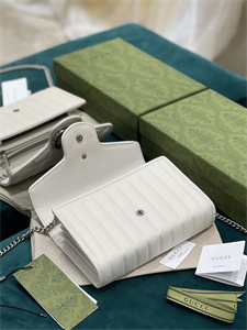 Gu.cci GG Marmont Mini  Bag White 474575