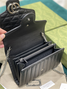 Gu.cci GG Marmont Mini  Bag Black 474575