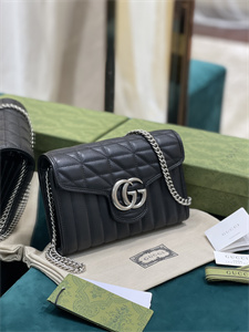 Gu.cci GG Marmont Mini  Bag Black 474575