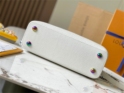 L.V Capucines BB Bag Taurillon Leather White M22054