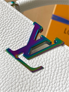 L.V Capucines BB Bag Taurillon Leather White M22054