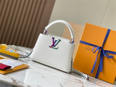 L.V Capucines Mini Bag Taurillon Leather White M22606