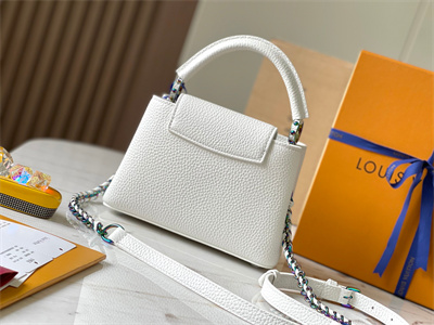 L.V Capucines Mini Bag Taurillon Leather White M22606