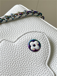 L.V Capucines Mini Bag Taurillon Leather White M22606
