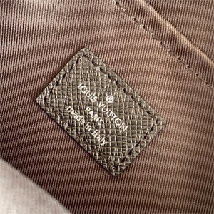 L.V Outdoor Messenger Bag Taiga Cowhide & Monogram Eclipse Black M30233