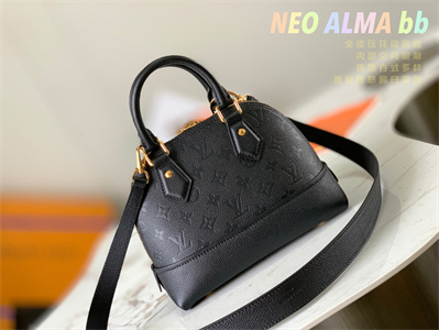 L.V Neo Alma BB Bag Monogram Empreinte Cowhide Black M44829