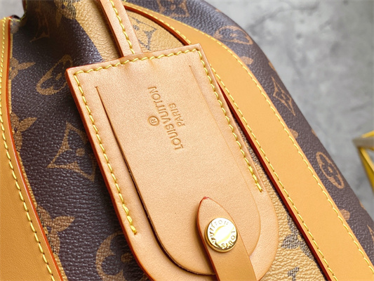 L.V Randonne Backpack  Monogram Stripes Brown Canvas M45968