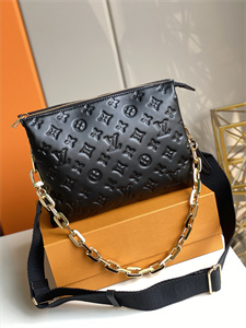 L.V Coussin PM Bag Monogram Embossed Lambskin Black M57790