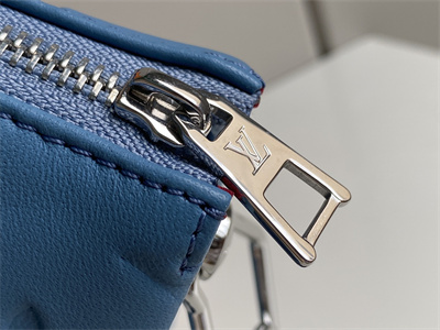 L.V Coussin PM Bag Monogram Embossed Lambskin Grey Blue M57790