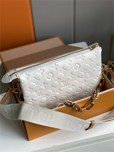 L.V Coussin PM Bag Monogram Embossed Lambskin Cream M57793