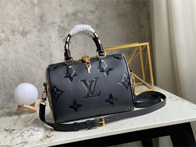 L.V Speedy Bandoulière 25 Giant Monogram Empreinte Black M58524