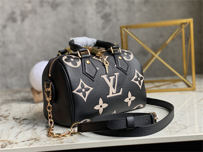 L.V Speedy Bandoulière 20 Giant Monogram Empreinte Black/Beige M58953