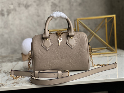 L.V Speedy Bandoulière 20 Giant Monogram Empreinte Tourterelle Beige M58953