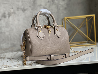 L.V Speedy Bandoulière 20 Giant Monogram Empreinte Tourterelle Beige M58953