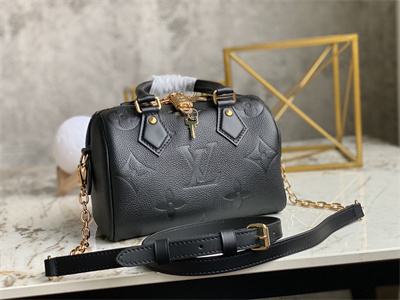L.V Speedy Bandoulière 20 Giant Monogram Empreinte Black M58953