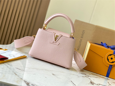 L.V Capucines Mini Bag Taurillon Leather Rosebella M59433
