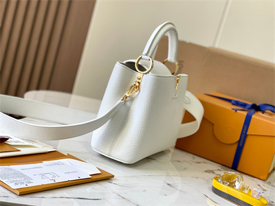 L.V Capucines BB Bag Taurillon Leather White M59434