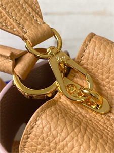 L.V Capucines Mini Bag Taurillon Leather Beige/Pink M59440