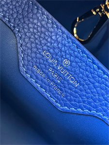 L.V Capucines BB Bag Taurillon Leather Royal Blue/Light Blue M59465