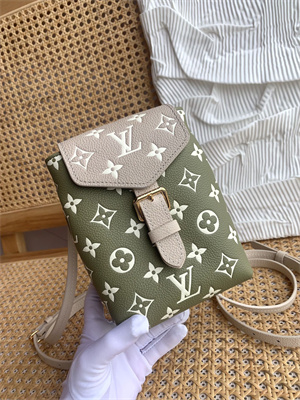 L.V Tiny Backpack Monogram Empreinte Cowhide Leather Green M81353