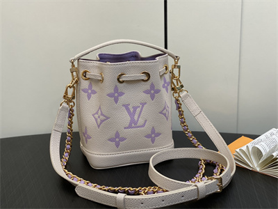 L.V Nano Noé Bag Monogram Empreinte Latte/Bubble Tea M82933