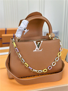 L.V Capucines MM Bag Taurillon  Leather Brown M21798