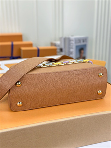 L.V Capucines MM Bag Taurillon  Leather Brown M21798