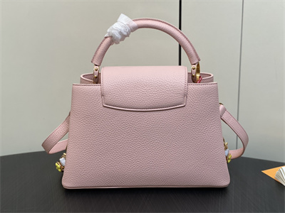L.V Capucines MM Bag Taurillon Leather Pink M23363