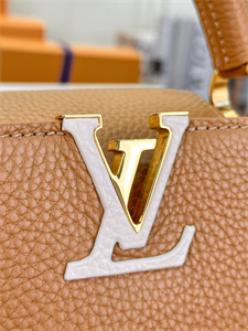 L.V Capucines Mini Bag Taurillon Leather Brown M21798