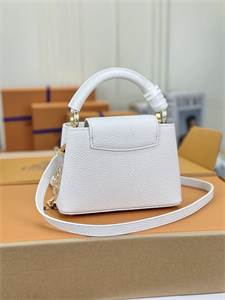L.V Capucines Mini Bag Taurillon Leather White M22375