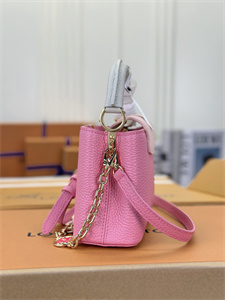 L.V Capucines Mini Bag Taurillon Leather Sakura Pink M22375