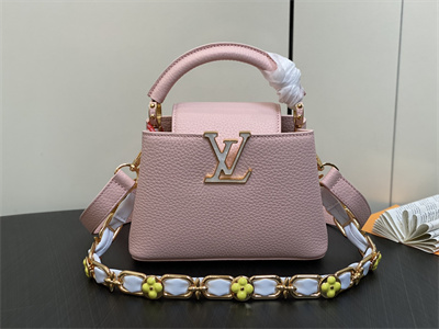 L.V Capucines Mini Bag Taurillon Leather Pink M23363