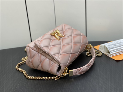L.V  Go-14 MM Bag Lambskin Beige Rose M23568