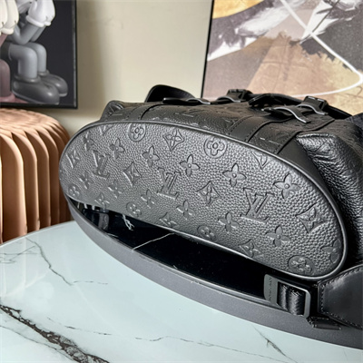 L.V Christopher PM Backpack Monogram Taurillon Leather Black M20899