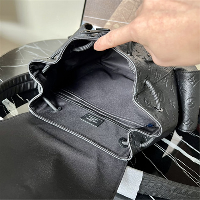 L.V Christopher PM Backpack Monogram Taurillon Leather Black M20899