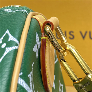 L.V Speedy P9  Bandoulière 25 Monogram Soft Calfskin Green M24423